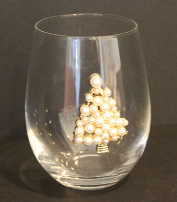 NEW Party Drinking Glass Pearl Christmas Tree Water Glass Wine Glass Cocktail