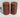Vintage Brown Ceramic Tiki Ethnic Aztec Tribal Salt and Pepper Shakers Set