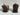 Vtg Grandma & Grandpa In Rocking Chairs Plastic Salt & Pepper Shakers Hong Kong