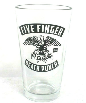 New 5fdp Five finger Death Punch Prototype Eagle Advertising Beer Tumbler Glass