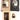 Vintage Lot of 4 1900's Family / Individual Photo STUDIO GRAND W/ Built In Frame