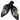 Black Fox Print Slip-On Loafers Sparkling Rhinestones & Pearl Embellishments 7.5