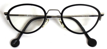 Vintage 1994 la Eyeworks Eyeglasses Frames SAM 101M403 Round BLACK Frames