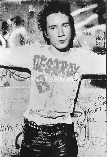 Vintage Johnny Rotten From The Sex Pistols On Stage Drumming Photo #2359