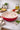 New Large Red Round Italian Pasta Dinner Party Serving Salad Bowl Kitchen