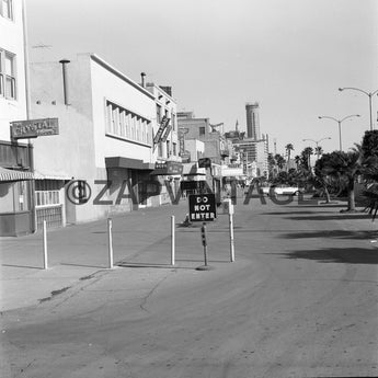 Vtg 1964 Buildings / Shops / Apartments On Seaside Way Long Beach CA Photo #2080