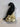 New Dark Prophecy Raven Crow Perching On Gold Habiscus Flowers Figurine Bookend