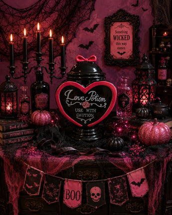 New Love Potion Halloween Heart Love Potion Spooky Cookie Jar Decorative Holiday