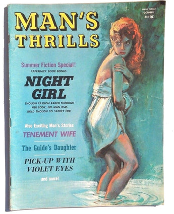 Vtg OCTOBER 1961 Vol. 4 No. 5 MANS THRILLS Magazine (Tenement Wife, Sexual )