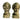 2 Vintage Metal Hollow Abraham Lincoln Bookends Figurines Decorative Room Decor