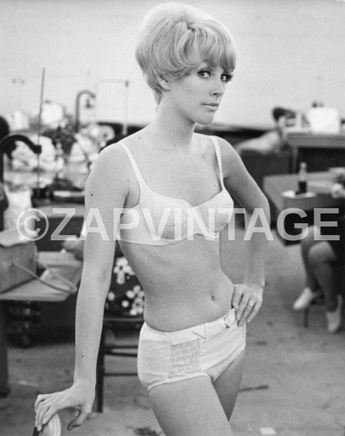 Vintage 1950's Black & White Ina Balke MODELING Bathing Suit In Factory Photo 32