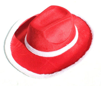 New Red White SEXY Christmas Holidays Cowboy Western Hat