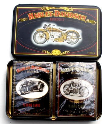 Harley Davidson 1997 Numbered LIMITED EDITION Deck Playing Card Collector Tin