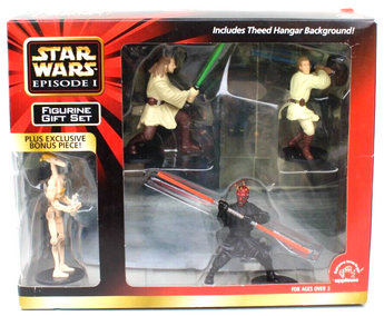 1999 Applause Star Wars Episode I Figurine Gift Set Plus Exclusive Bonus Figure