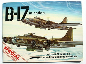 Vtg Squadron Signal Pub. B-17 In Action Aircraft No. 63 Booklet