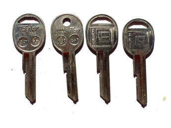 Vintage Lot Of 4 GM Key Blank