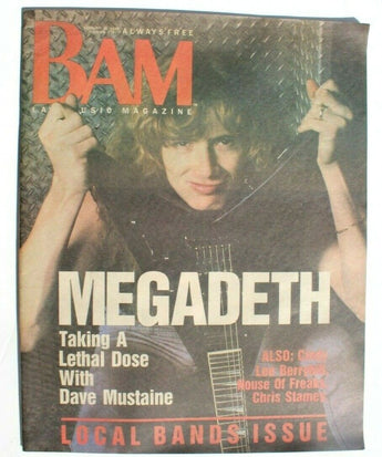 Vintage BAM LA's Music Magazine - February 26, 1988 Vol. 14 No 4 Megadeath