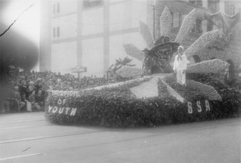 Vtg January 3, 1938 B&W Photo - S. Pasadena CA Boy Scouts Of America Rose Parade
