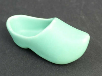 Vtg MCM CALIFORNIA CA Pottery - Green Metlox Dutch Shoe Clog Figurine #232