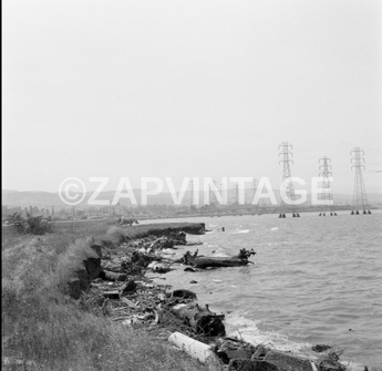 Vtg 1957 San Francisco Bay (S.F. Bay) Northern California Ocean Photo #1717