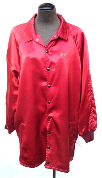 Vtg 1970's SHOW BOAT Musical (Crew Member) Jerome Kern Red RB Initials Jacket