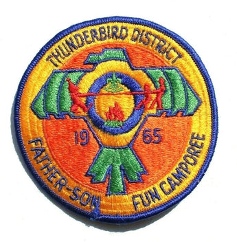 Vtg 1965 BSA (Boy Scouts Of America) Thunderbird Father Son Fun Camporee Patch