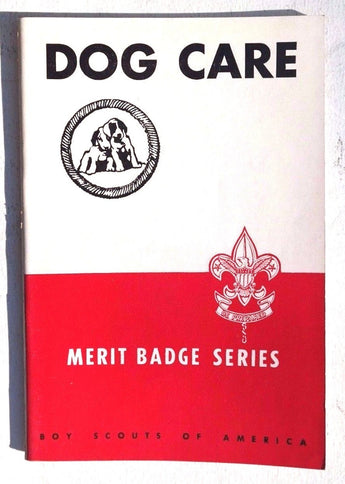 VTG 1942 Boys Scouts Of America BSA DOG CARE Merit Badge SERIES Book