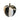 Black & White W/ Gold Circus Stripped Apple Figure Fruit Decoration Home Decor
