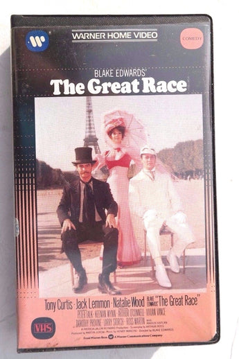 Vintage 1984 (VHS) THE GREAT RACE Black Edward - Tony Curtis / Jack Lemmon