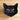 Nrew Spooky Black Cat Smiling Face Head Halloween Ceramic Candy Bowl Dish Decor