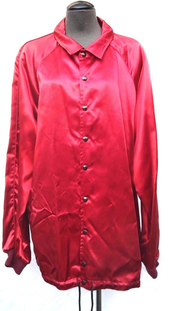 Vtg Original 1970's SHOW BOAT Musical (Crew Member) Jerome Kern RED Silk Jacket