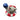 New Hippo Firgurine Red White Blue Pool Float Statue W/ Heart Sunglasses Decor