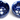 CHOYCE Blue Floral Print Ceramic Soup Salad Bowl / Bowls Pair