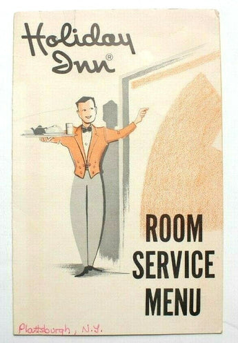 Vintage Holiday Inn Room Service Menu Continental Breakfast