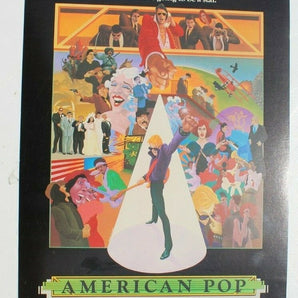 Vtg Promo Movie Theatre Advance Screening Press Kit Brochure - 1981 American Pop