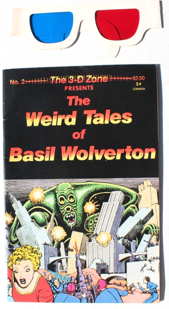 3-D Zone The #2 VF/NM; 3-D Zone Weird Tales of Basil Wolverton Comic W/ Glasses
