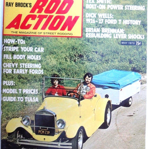 Vintage ROD ACTION MAY 1973 Magazine - Chevy Steering For Early Fords 74 Pages
