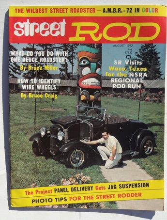 Vtg Hot Rat Rod Car Magazine - August 1972 STREET ROD (Wild Street Roadster)