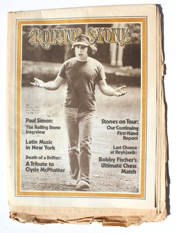 Vtg July 20, 1972 Rolling Stones No. 113 Magazine Newspaper - Paul Simon