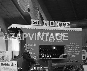 Vtg 1950s (El Monte) Doc Shadrick's Miracle Tonic Stage Coach Store Photo #1675