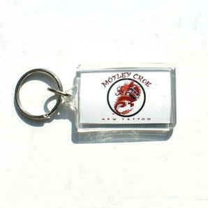 New 2002 Motley Crue New Tattoo Swag Promo Key Chain W/ Dragon