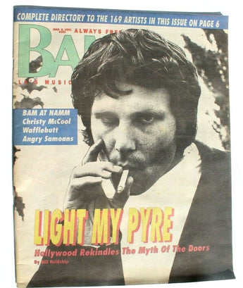 Vintage BAM LA's Music Magazine - March 8, 1991 Vol. 17 No. 5 Myth Of the Doors