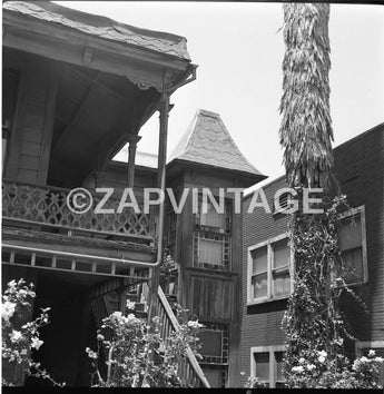 Vtg 1964 Front Of Old Bunker Hill Ave House Los Angeles Photo #2087