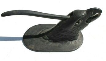 Vintage Unmarked Large Cast Iron EAGLE Nut Cracker 10.5" Long