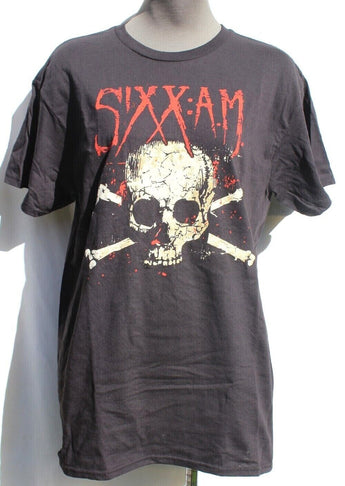 SIXX AM Official Skull Rock MERCH BAND CONCERT MUSIC T-SHIRT NOS