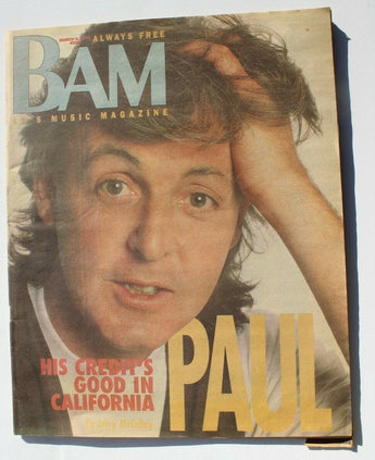 Vtg BAM LA's Music Magazine - March 9, 1990 Vol. 16 No. 5 Paul McCartney