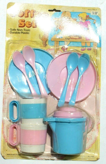 Vintage COFFEE SET Tea Kids Playset Toy Cooking - Hong Kong