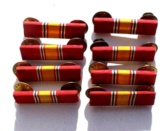 8 USMC Marine Corps R Unit National Defense Pin Ribbon on Brass Bar Uniform