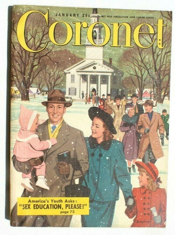 Vtg January 1949 Vol. 25 No. 3 Coronet Magazine - Sex Education Please