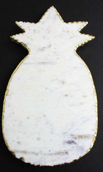 New White Marble W/ Gold Entertaining Hors D’oeuvres Serving Cheese Board Tray
